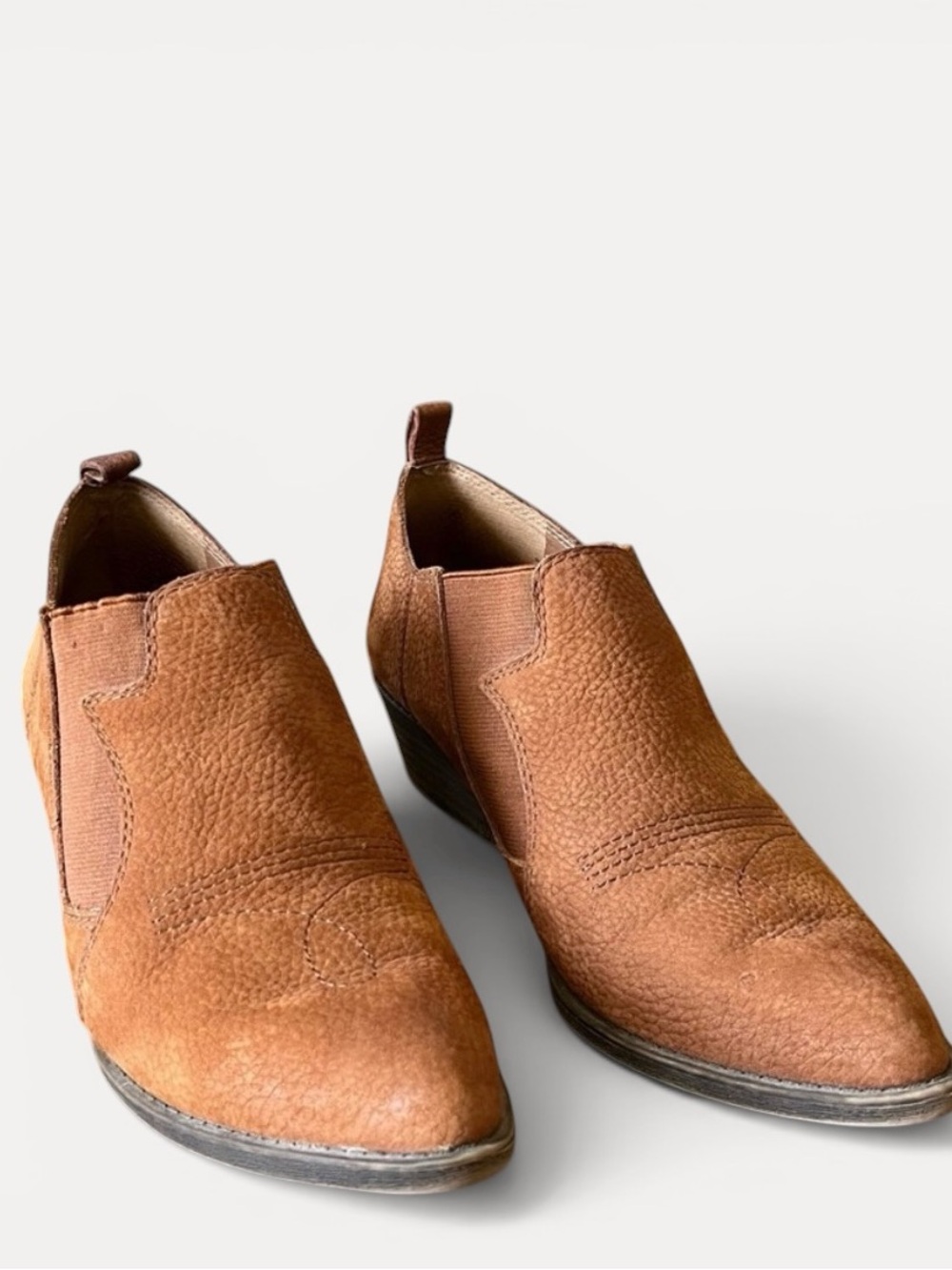 Lucky Brand Tan Ankle Leather  Booties Women’s size 7.5 - Picture 13 of 15